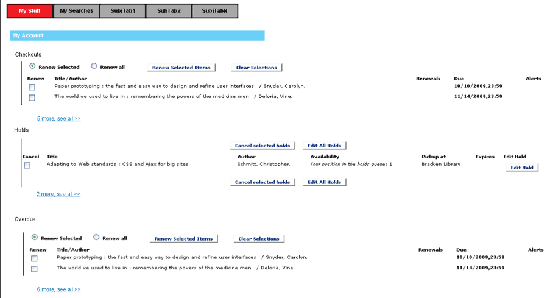 Example of patron record.